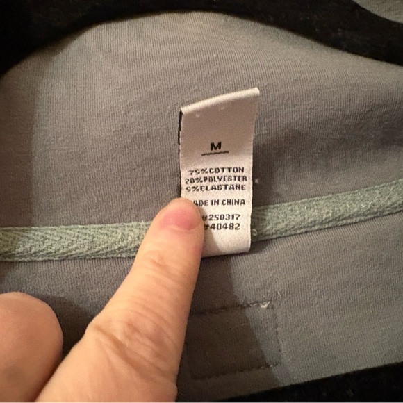 Varley Gray Funnel Neck Drawstring Waist Pullover Sweatshirt Top Size M - Picture 4 of 8